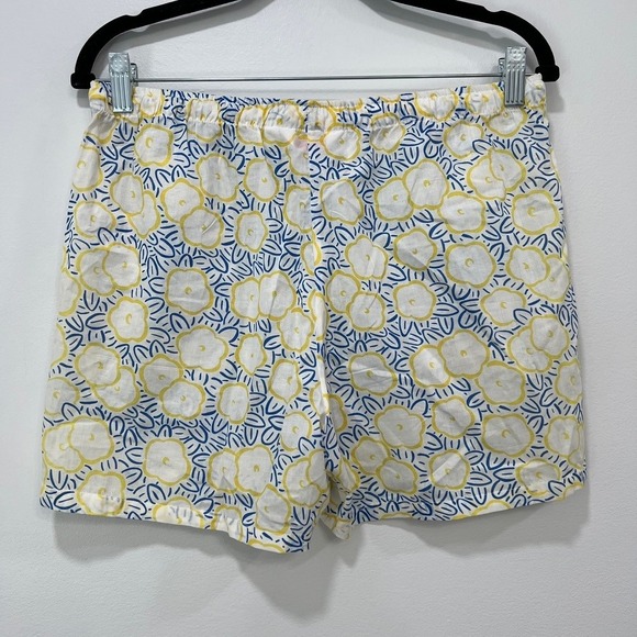 Derek Rose London Womens Pajama Set Small NWT Cotton Tank Floral Blue Yellow - Picture 9 of 13